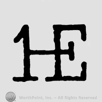 Joined letters HE.