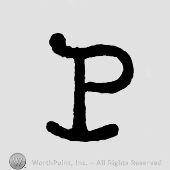 Letter P written
