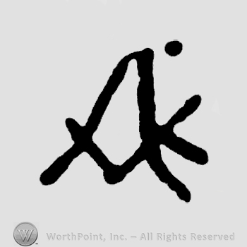 Monogram of letters AVK.