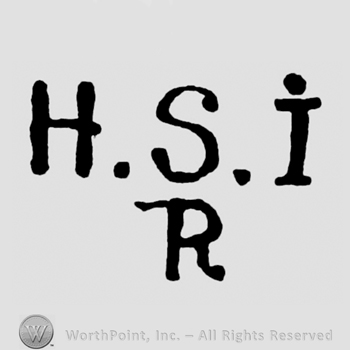 Letters H.S.I written above letter R