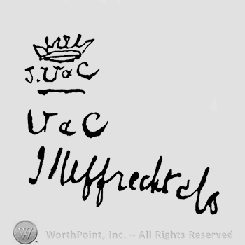 Image of a crown above the name J Vac written underlined and Vac, I Wffrecksels written below