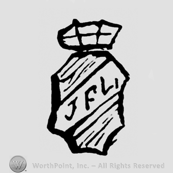 Letters JFL written on a crowned shield