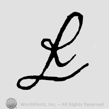 Monogram of letters LR.