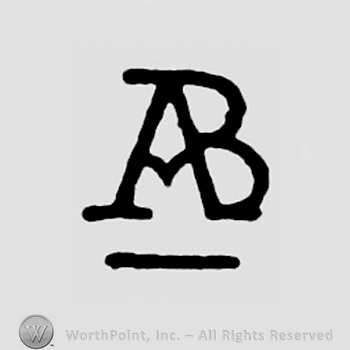 Letters AB  joined in monogram