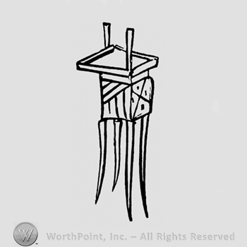Image of a tripod vase