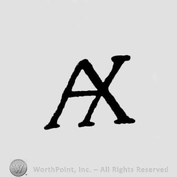 Letters AX  joined in monogram