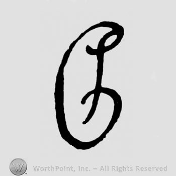 Stylized letter C or CI  joined in monogram