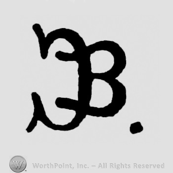 Letters CB written with letter C reversed