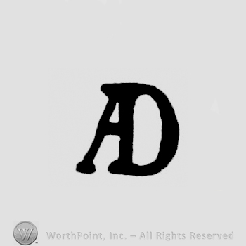 Letters AD  joined in monogram