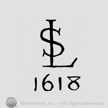 Joined letters SL written above 1618