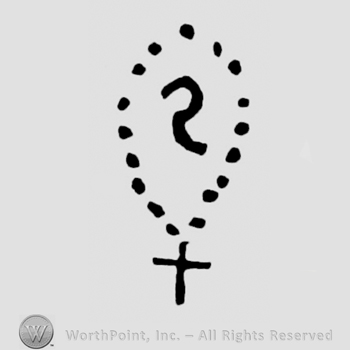 Image looking like a necklace with a cross