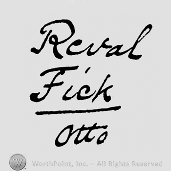 Reval written above Fick, Otto written below