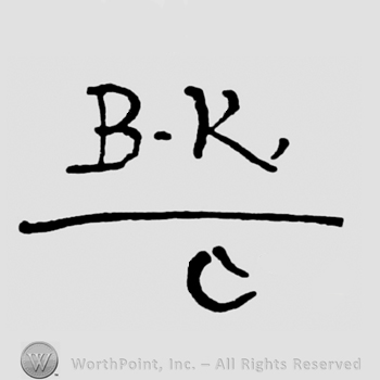 BK written above letter C