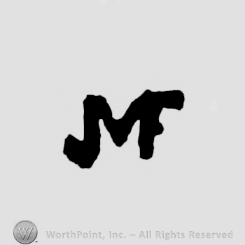 Letters MF written joined