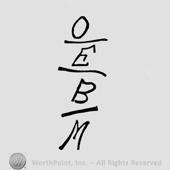 O written above  E and B;  M writen below