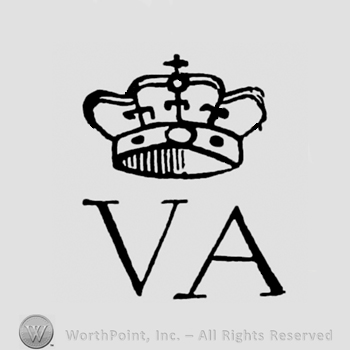 A crown and letters VA below.