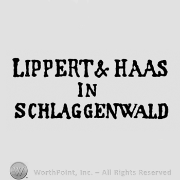 Lippert Haas written above In Schlaggenwald