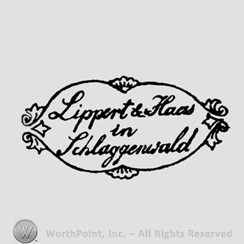 Lippert & Haas written above in Schlaggenwald inside of a frame