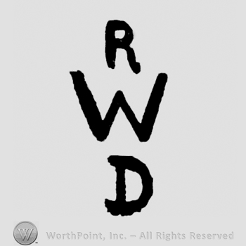 Three initials one under the other: R W D