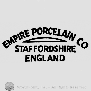 Empire Porcelain Co curved written above two rows of writings: Staffordshire England