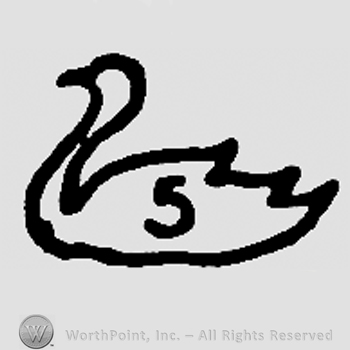 Digit 5 inside swan