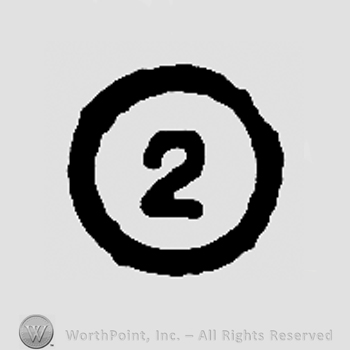 Digit 2 inside circle