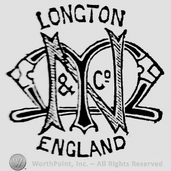 Longton capital written above monogram of N M & Co. England written beneath