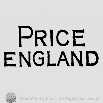 Price England capital written on two rows