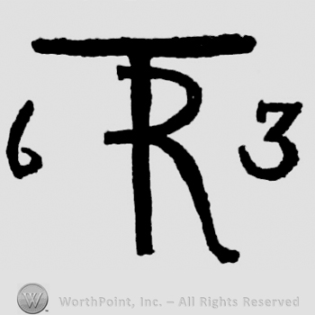 Monogram of T R between digit 6 and digit 3