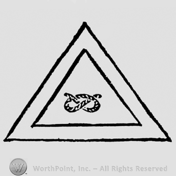 Staffordshire Knot inside a triangle