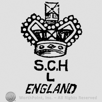 Crown above: S.C.H., L, England on three rows below