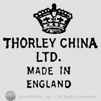Crown above writings: Thorley China Ltd. Made in England
