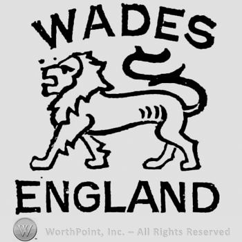 Wades capital written above lion. England written below