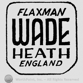 Flaxman written above, Wade large capital font written below. Heath written below. England written beneath, inside square frame