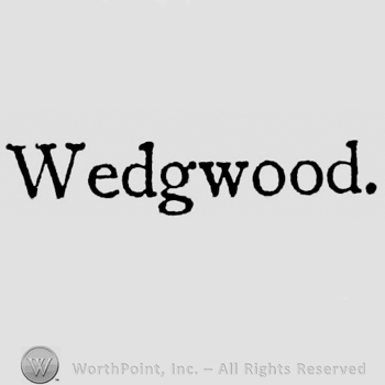 Wedgwood. written on a straight line