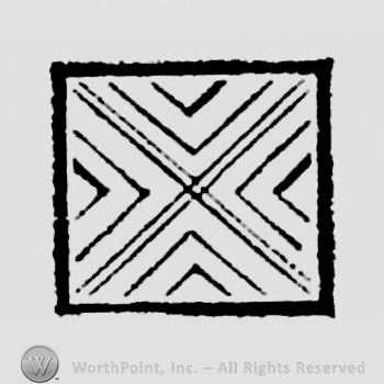 Square containing the design of a conjunction