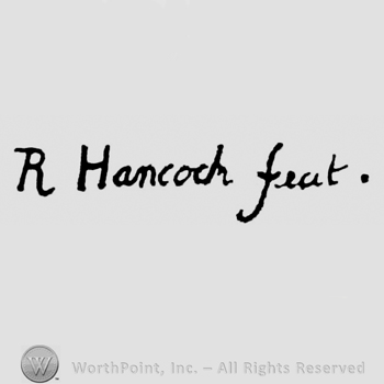 R Hancock feat. hand lettered