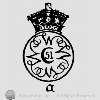 Paris Ware Wood & Sons, three horizontal lines, England, Forest Leaf written on four rows
