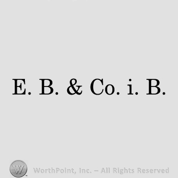 Letters E. B. & Co. i. B. written