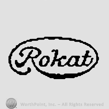 Rokat written inside an oval shape made from a line of letter R