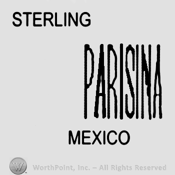 Sterling Parisina Mexico written with uppercase letters