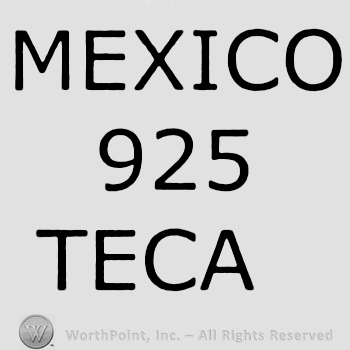 Mexico 925 Teca written with uppercase letters