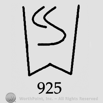 Stylized uppercase W with uppercase C and S inside it, number 925 written below