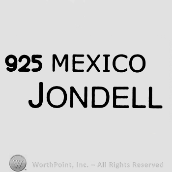 Number 925 and uppercase Mexico written over Jondell, also in uppercase