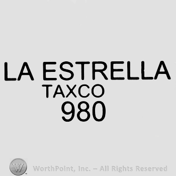 La Estrella Taxco 980 written with uppercase letters