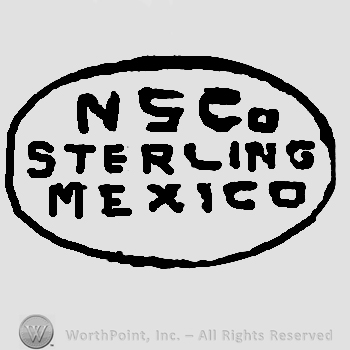 NS Co Sterling Mexico written with uppercase letters inside an oval