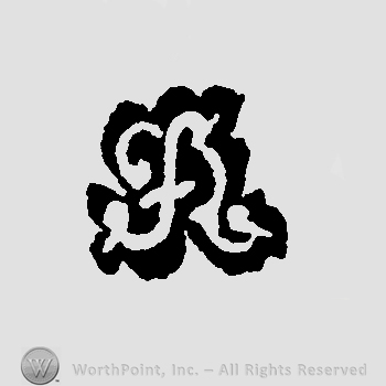 Uppercase handwritten conjoined FR