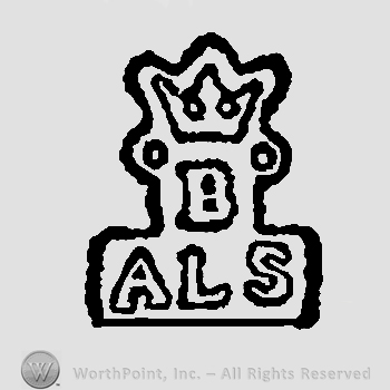 Crown above letter B above letters ALS