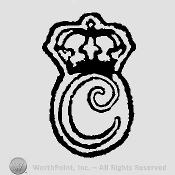 Crown above letter C