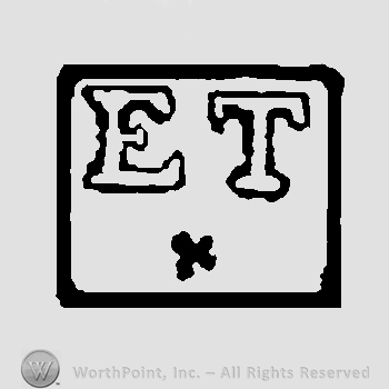 Label with initials ET